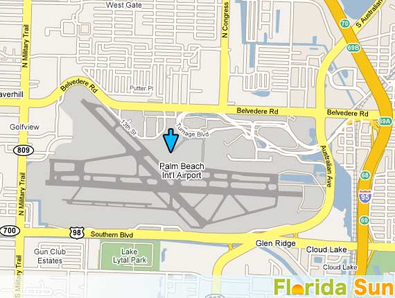West Palm Beach Airport Map