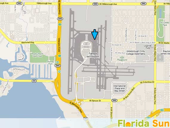 tampa international airport | rental car map